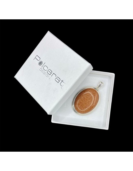 Silver Desert Sand Pendant in 585