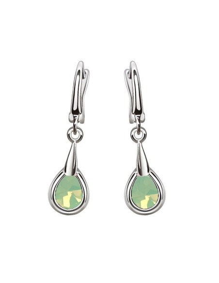 2095 swarovski kolczyki srebrne chrysolite.