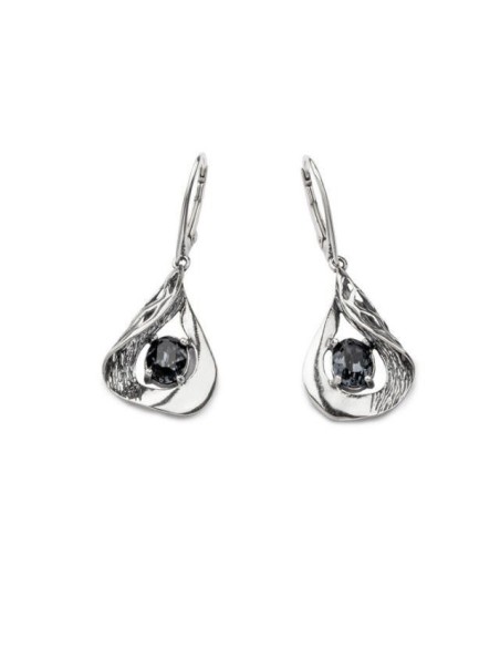 Kolczyki srebrne z kryształami K 1772|Polcaratdesign.pl Biżuteria