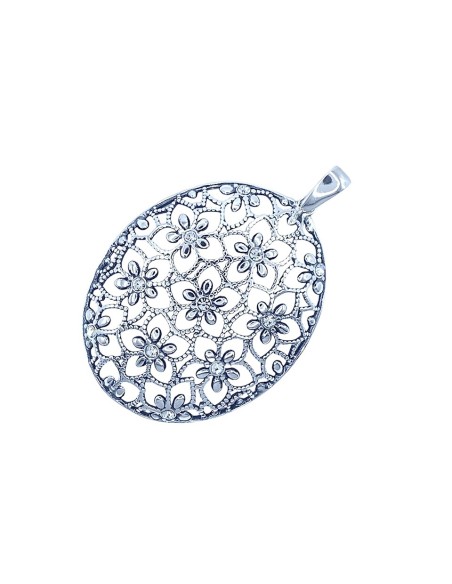 Silver pendant with crystals W 2021