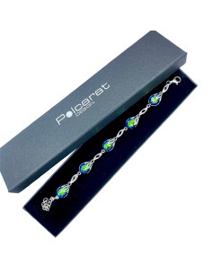 Sterling silver bracelet with crystals L 1643 | Polcarat Design 2