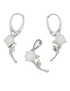 Sterling silver rose set KPL 1916 | Polcarat Design