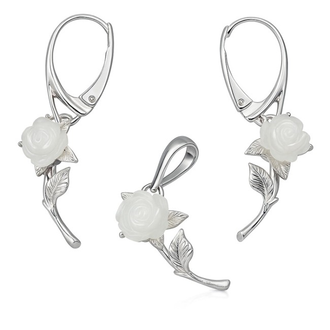 Sterling silver rose set KPL 1916 | Polcarat Design