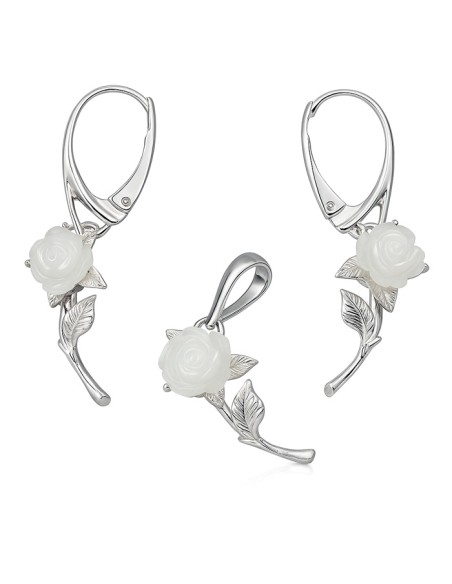 Sterling silver rose set KPL 1916 | Polcarat Design