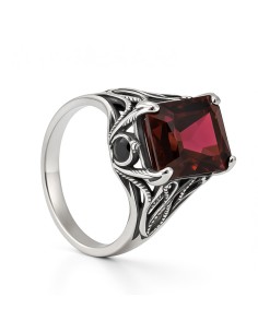 Sterling silver ring with crystal PK 2156 | Polcarat Design