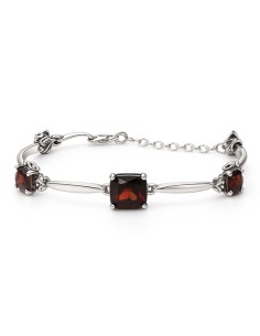 Sterling silver bracelet with crystals L 2156 | Polcarat Design