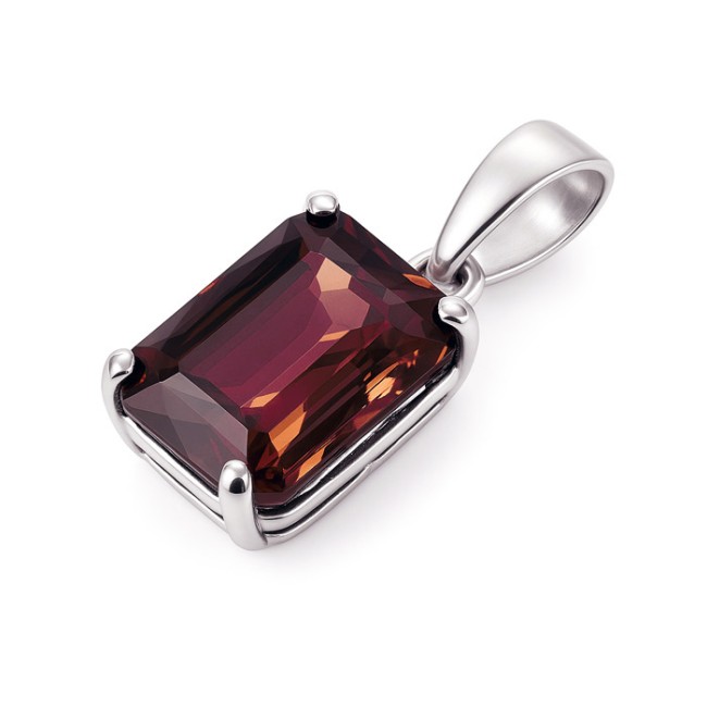 Sterling silver pendant with crystal W 2156 | Polcarat Design