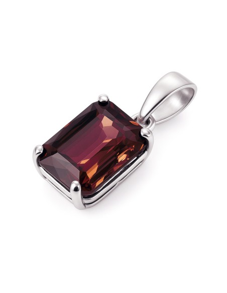 Silver pendant decorated with crystal W 2159 Polcarat Design