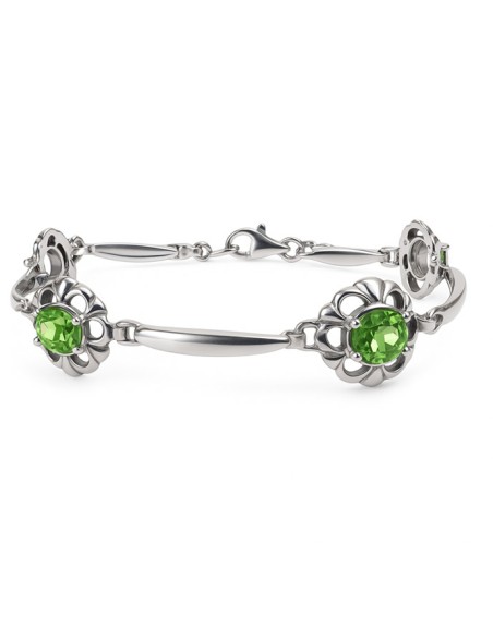 Sterling silver bracelet with crystals L 1603 | Polcarat Design