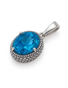 Sterling silver pendant with crystal W 2074 | Polcarat Design