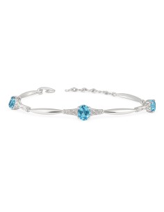 Silver bracelet with Swarovski crystals L 2029