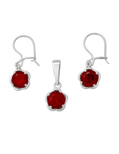 Sterling silver set with cubic zirconia KPL 2 1593 | Polcarat Design
