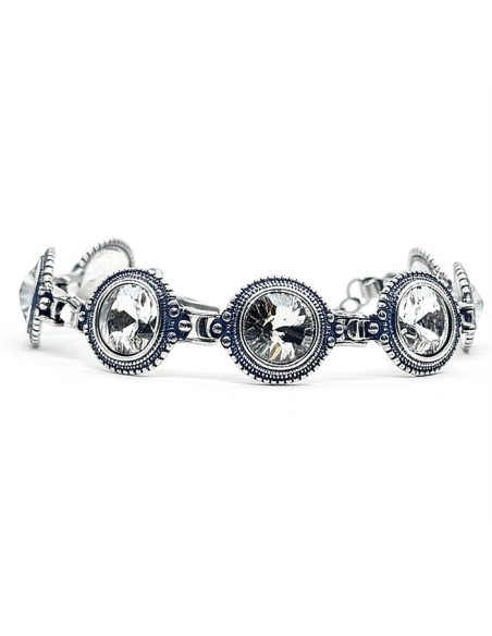 Silver bracelet with Swarovski crystals L 1682