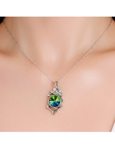 Silver pendant FROG Swarovski W 1307 2