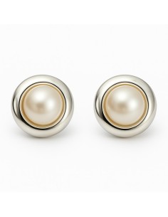 Silver clips KL 1748 Pearl
