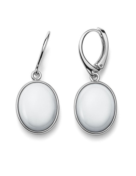 Sterling silver earrings with mother of pearl K 2160 | Polcarat Design