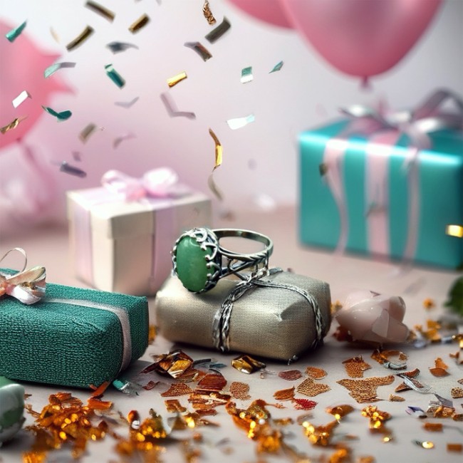 Pierścionek z awenturynem ze srebra PK 2131|Polcaratdesign.pl Biżuteria