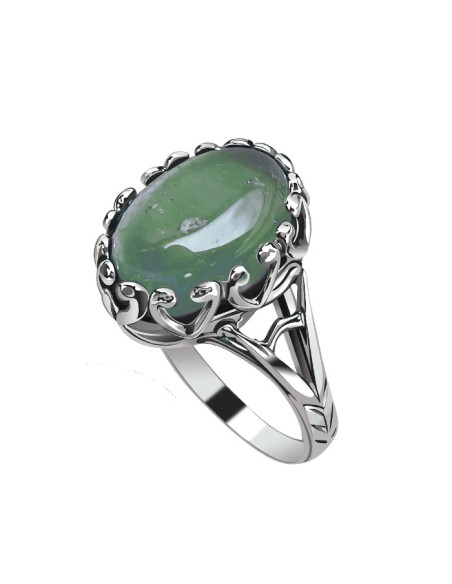 Sterling silver ring with aventurine PK 2131 | Polcarat Design
