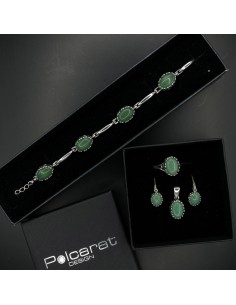 Sterling silver pendant with aventurine W 2131 | Polcarat Design 2