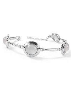 Sterling silver bracelet with cat's eye L3 585 | Polcarat Design