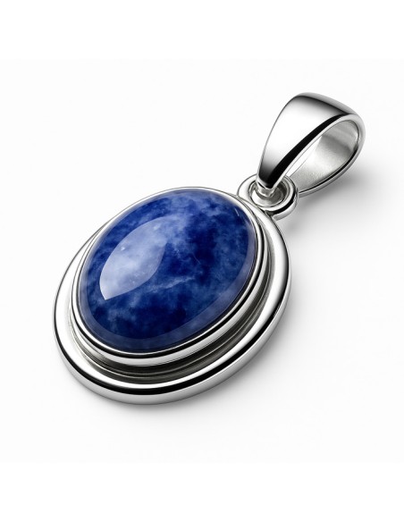 Zawieszka z sodalitem ze srebra 925 W2 585|Polcaratdesign.pl Biżuteria