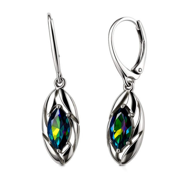 copy of Silver earrings with Swarovski crystal K 2011