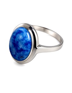 Sterling silver ring with sodalite PK 585 | Polcarat Design