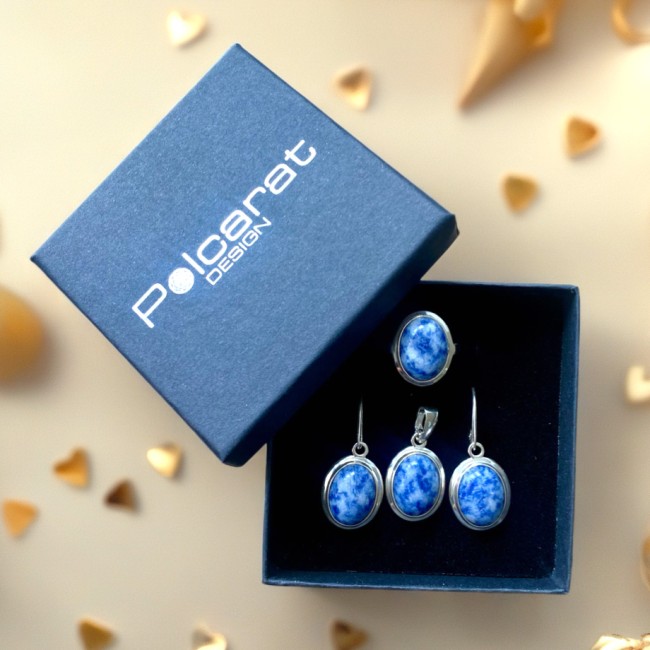 Sterling silver pendant with sodalite W2 585 | Polcarat Design
