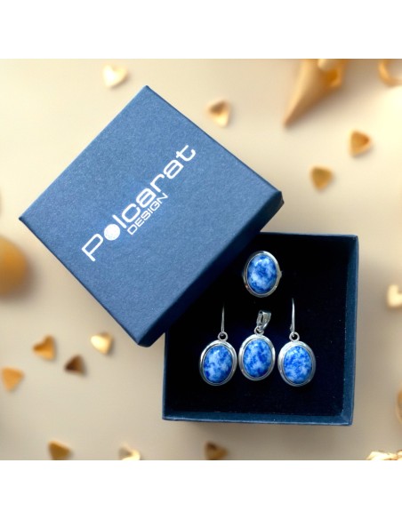 Sterling silver pendant with sodalite W2 585 | Polcarat Design