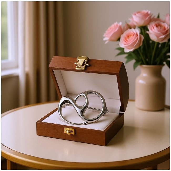 Brooch made of 925 silver without stones B 20