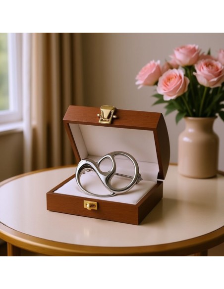 Brosza ze srebra próby 925 bez kamieni B 20|Polcaratdesign.pl Biżuteria