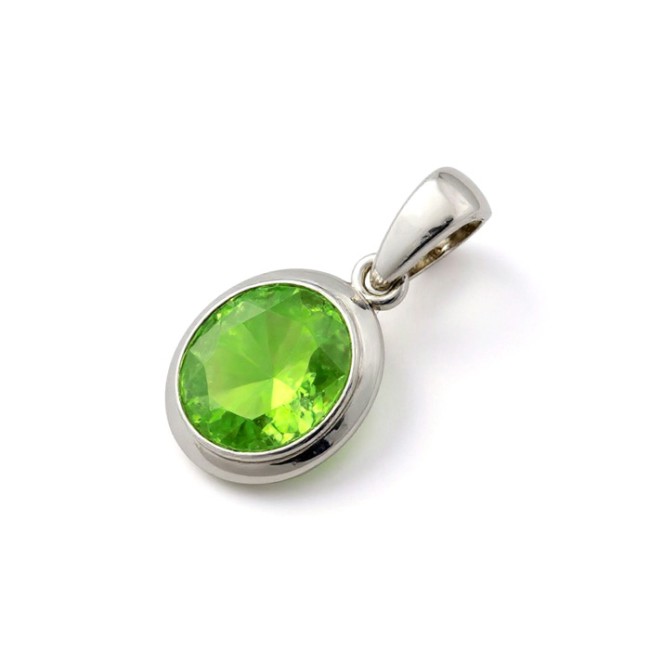 Silver pendant decorated with crystal W 2109 Polcarat Design