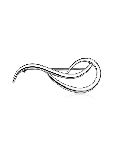 Silver brooch without stones B 4004 Polcarat Design Silver brooch without stones B 4004 Polcarat Design