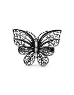 Oxidized silver brooch B 02