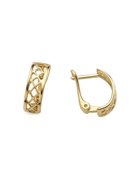 Gold plated silver earrings K3 1169