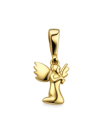 Pozłacany wisiorek srebrny Anioł W 1209