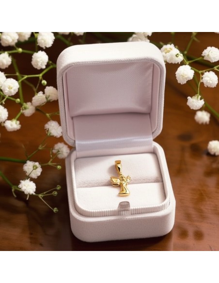 Pozłacany wisiorek srebrny Anioł W 1209|Polcaratdesign.pl Biżuteria