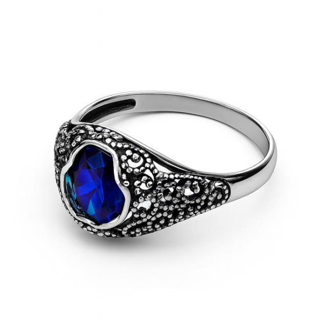 Silver ring with crystal PK 2084