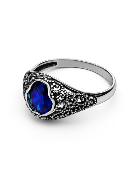 Silver ring with crystal PK 2084