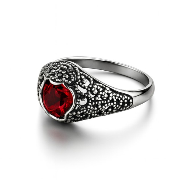 Silver ring with crystal PK 2084