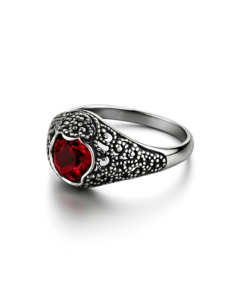 Silver ring with crystal PK 2084