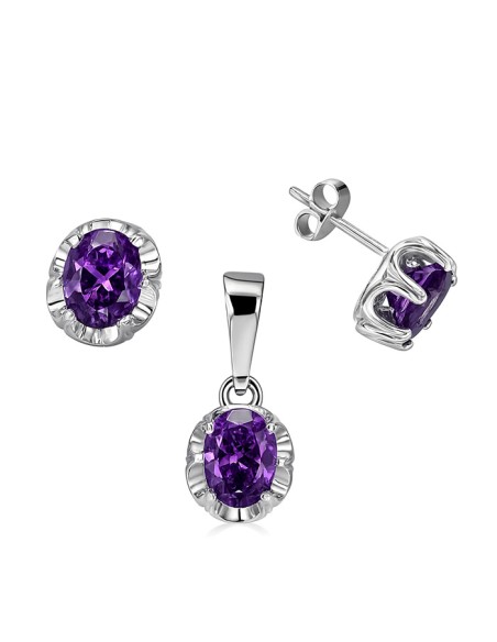 Silver set zircons KPL 803