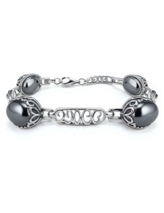 Sterling silver bracelet with hematite L 2127 | Polcarat Design