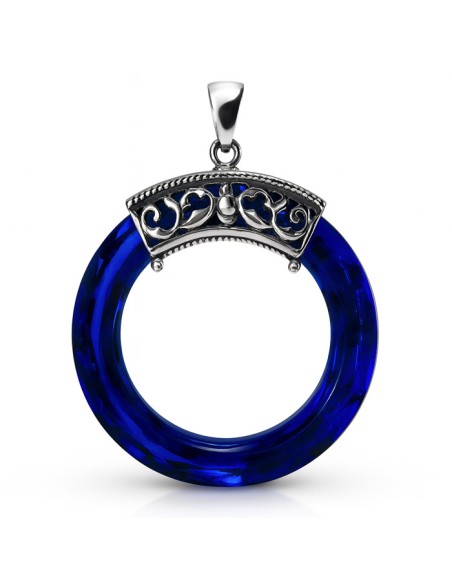 Silver pendant "OPONKA" decorated with crystal W 1311