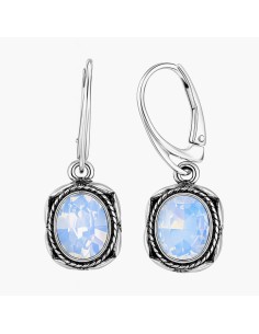 Srebrne kolczyki z Opalem - Kryształem opalizującym k 2115 2