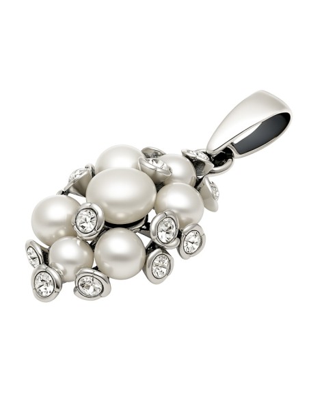Silver pendant with pearls and Swarovski crystals W 1921