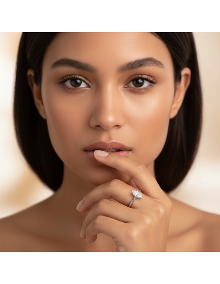 Srebrny pierścionek z cyrkonią PK 796|Polcaratdesign.pl Biżuteria