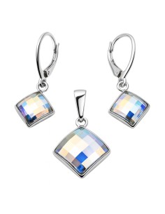 Silver set with Swarovski crystals KPL 1583