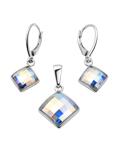 Silver set with Swarovski crystals KPL 1583