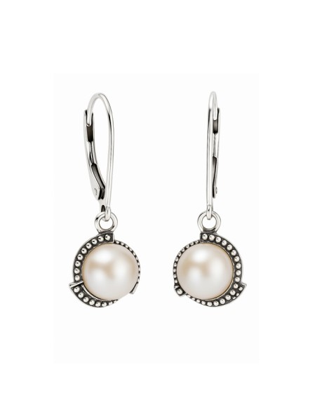 Silver earrings with pearls K 1883